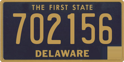 DE license plate 702156