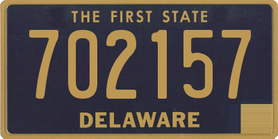 DE license plate 702157