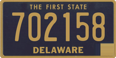 DE license plate 702158