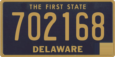 DE license plate 702168