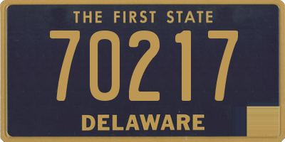 DE license plate 70217