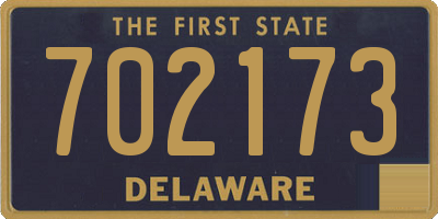 DE license plate 702173