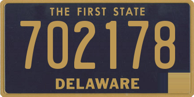 DE license plate 702178