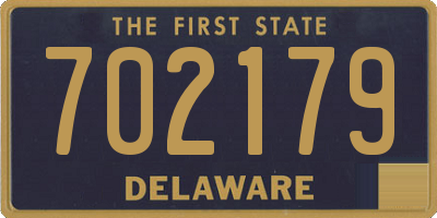 DE license plate 702179