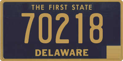 DE license plate 70218