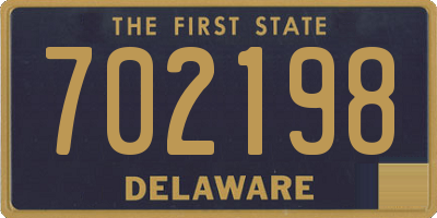 DE license plate 702198