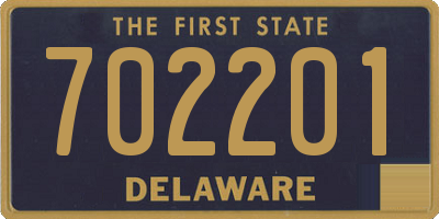 DE license plate 702201