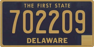 DE license plate 702209