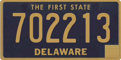 DE license plate 702213