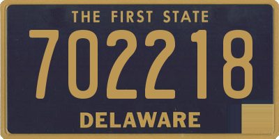DE license plate 702218
