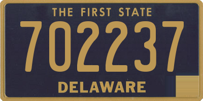 DE license plate 702237