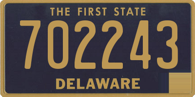 DE license plate 702243