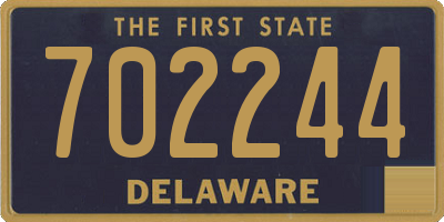 DE license plate 702244