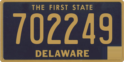 DE license plate 702249