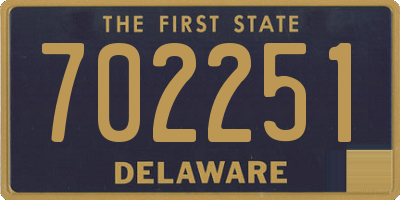 DE license plate 702251