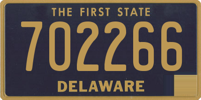 DE license plate 702266