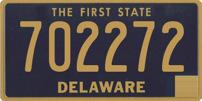 DE license plate 702272