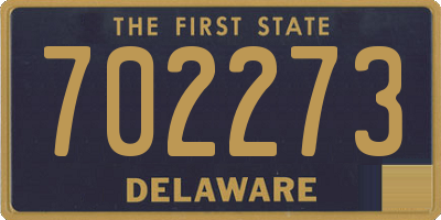 DE license plate 702273