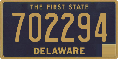 DE license plate 702294