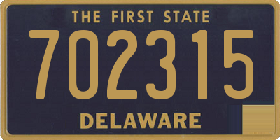 DE license plate 702315