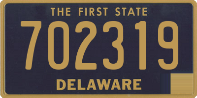 DE license plate 702319