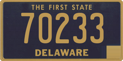 DE license plate 70233