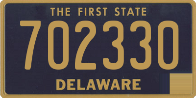 DE license plate 702330