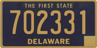 DE license plate 702331