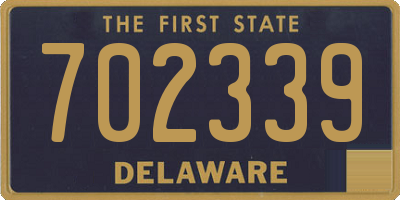 DE license plate 702339