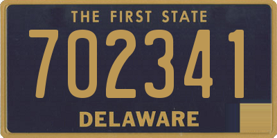 DE license plate 702341