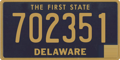 DE license plate 702351