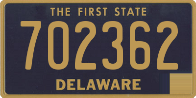 DE license plate 702362