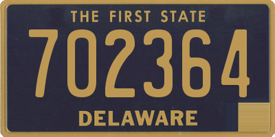 DE license plate 702364