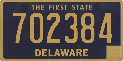DE license plate 702384