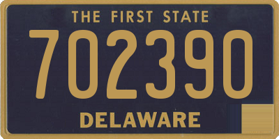 DE license plate 702390