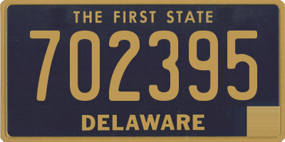DE license plate 702395