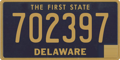 DE license plate 702397