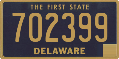 DE license plate 702399