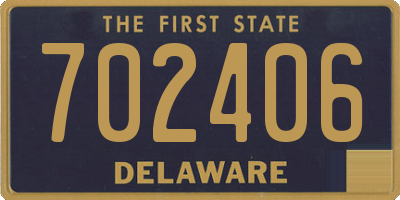 DE license plate 702406