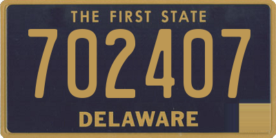 DE license plate 702407