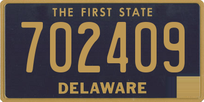 DE license plate 702409