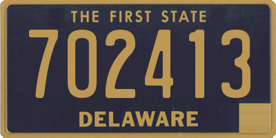 DE license plate 702413