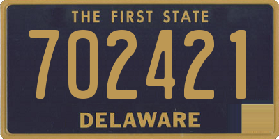 DE license plate 702421