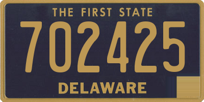 DE license plate 702425