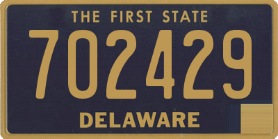 DE license plate 702429