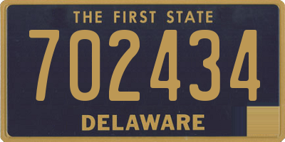 DE license plate 702434