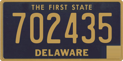 DE license plate 702435