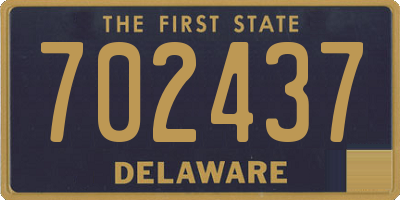 DE license plate 702437