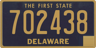 DE license plate 702438