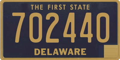 DE license plate 702440